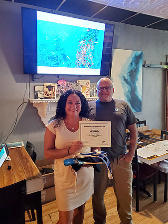 Amanda Walsh Receiving Award