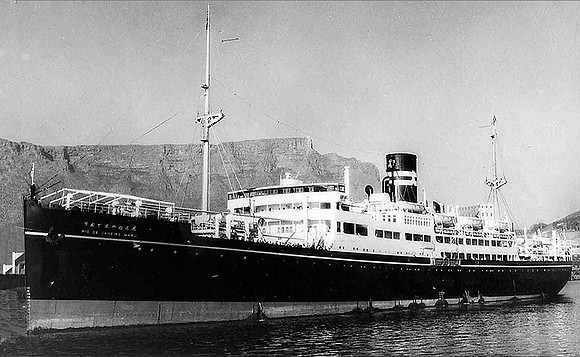 The Rio de Janeiro Maru in Cape Town