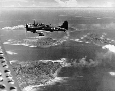 US Plane Over Truk