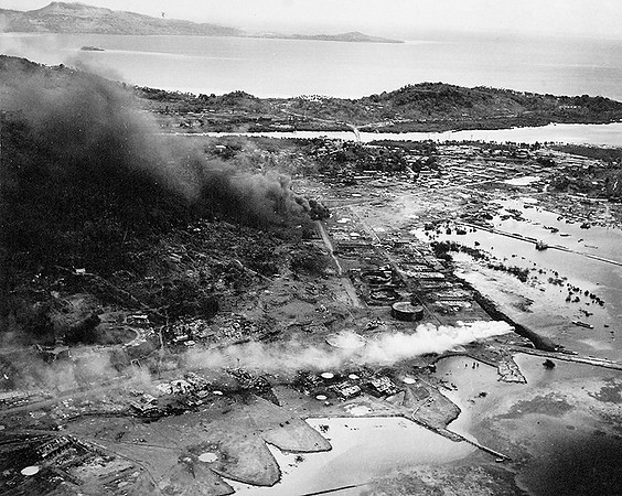 Japanese Base Destroyed on Dublon